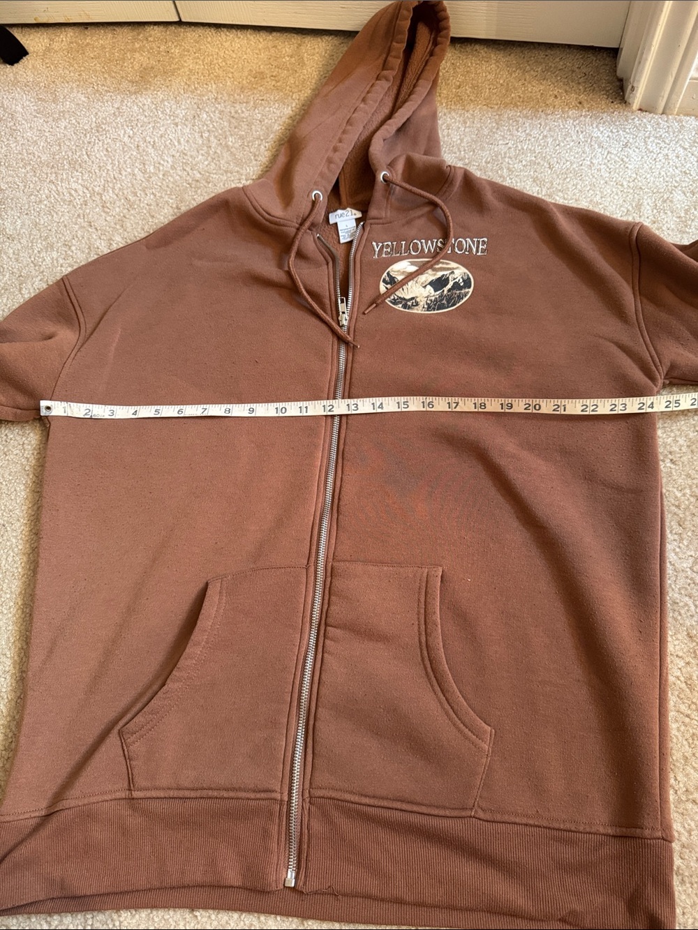 Rue21 Brown Yellowstone Zip-Up Hoodie - Size Large - Picture 8 of 10